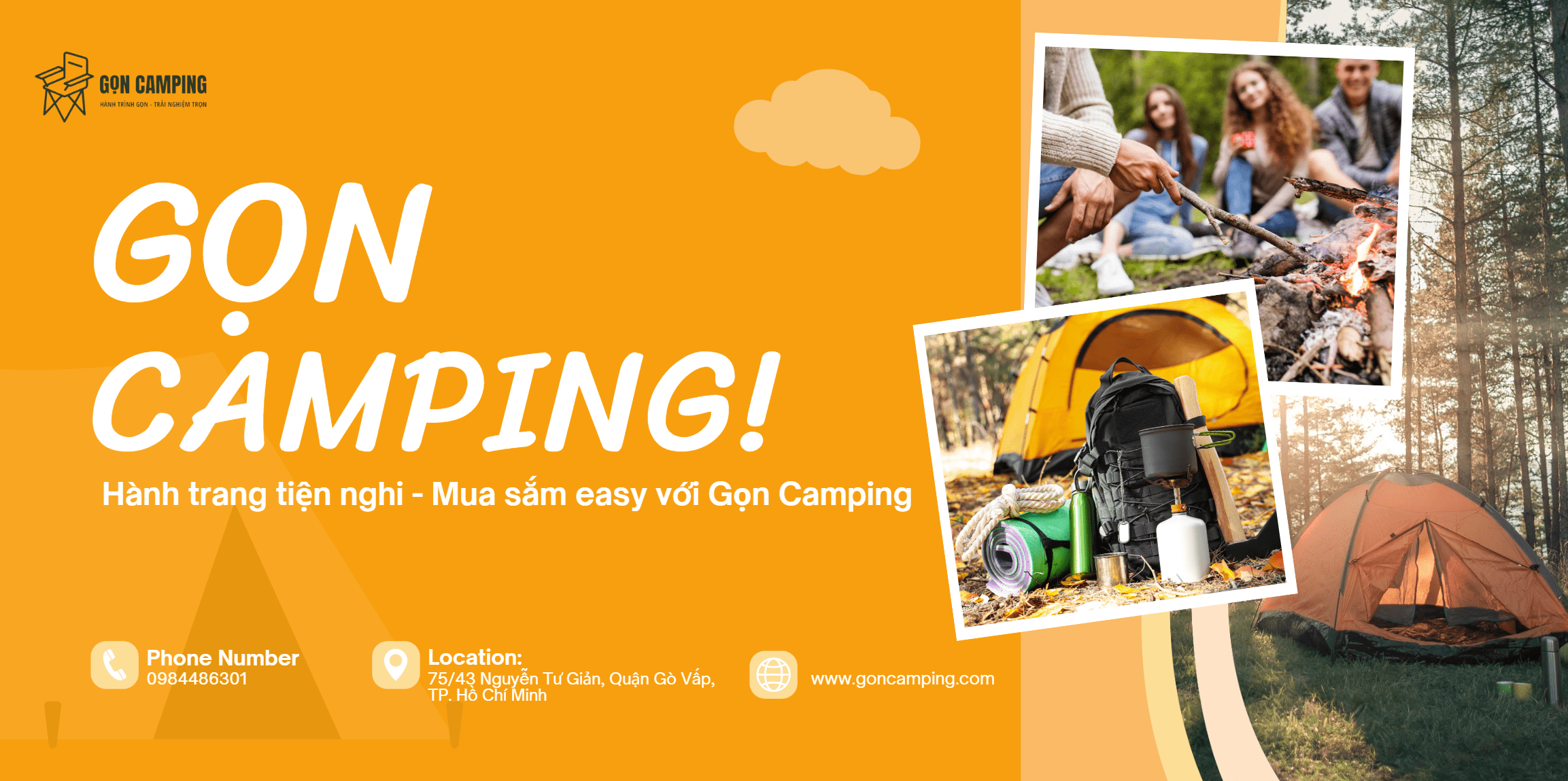 Banner Gọn Camping