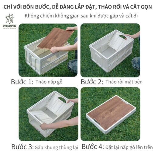 bàn gỗ camping 4