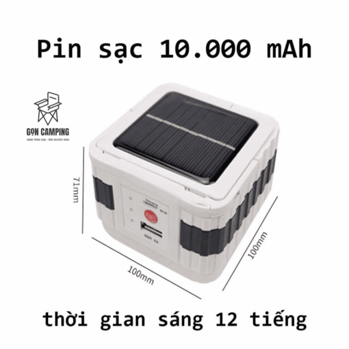 Đèn led treo lều sạc tích điện Gọn Camping